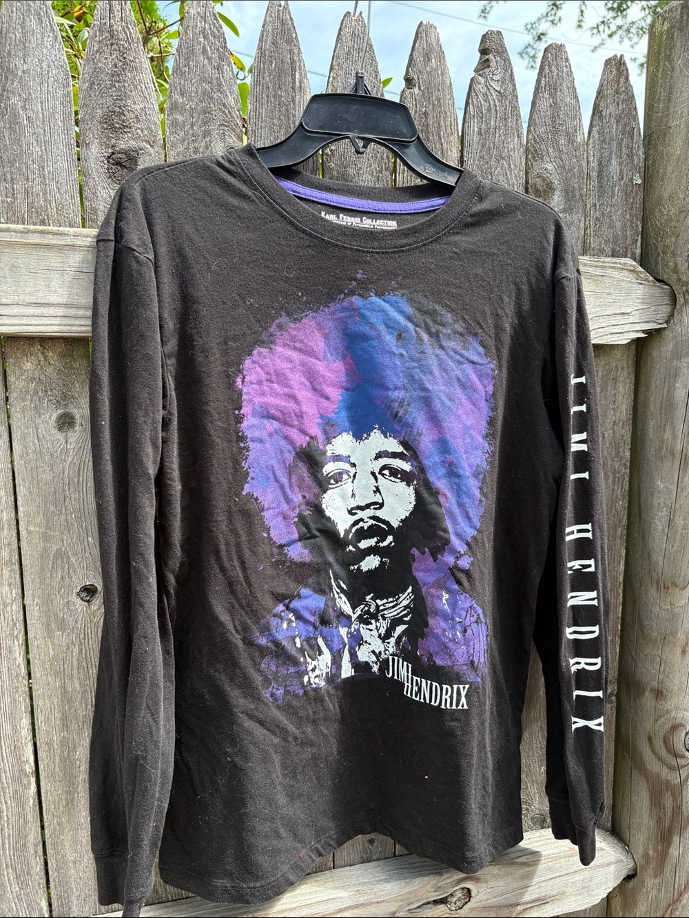 Karl Ferris Jimi Hendrix medium cotton blend long sleeve.